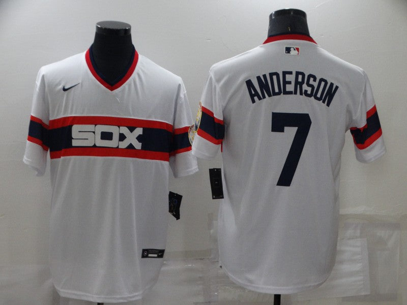 Men's Chicago White Sox Tim Anderson #7 White Stitched Jersey1 baseball jersey product view 1