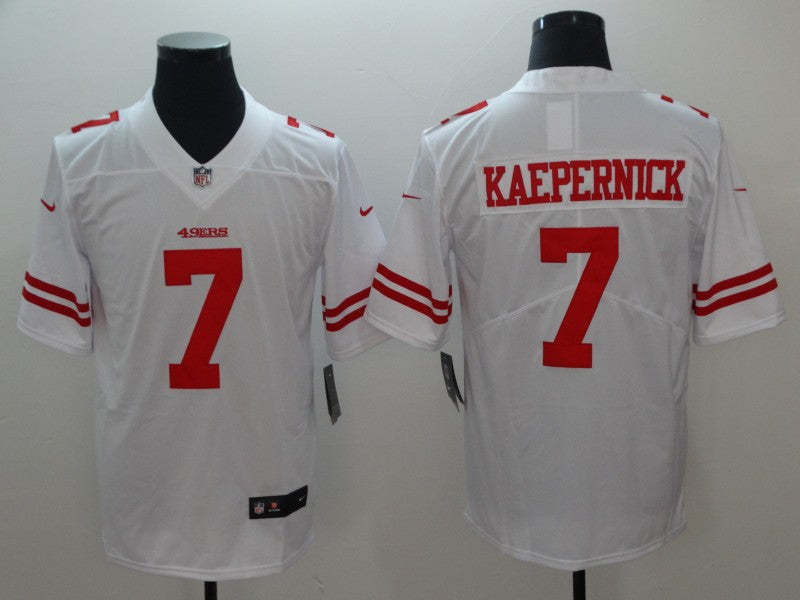 Men's San Francisco 49ers Colin Kaepernick #7 White Player Game Jersey1 football jersey product view 1