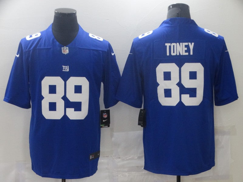 Men's New York Giants Kadarius Toney #89 Blue Game Jersey1 football jersey product view 1