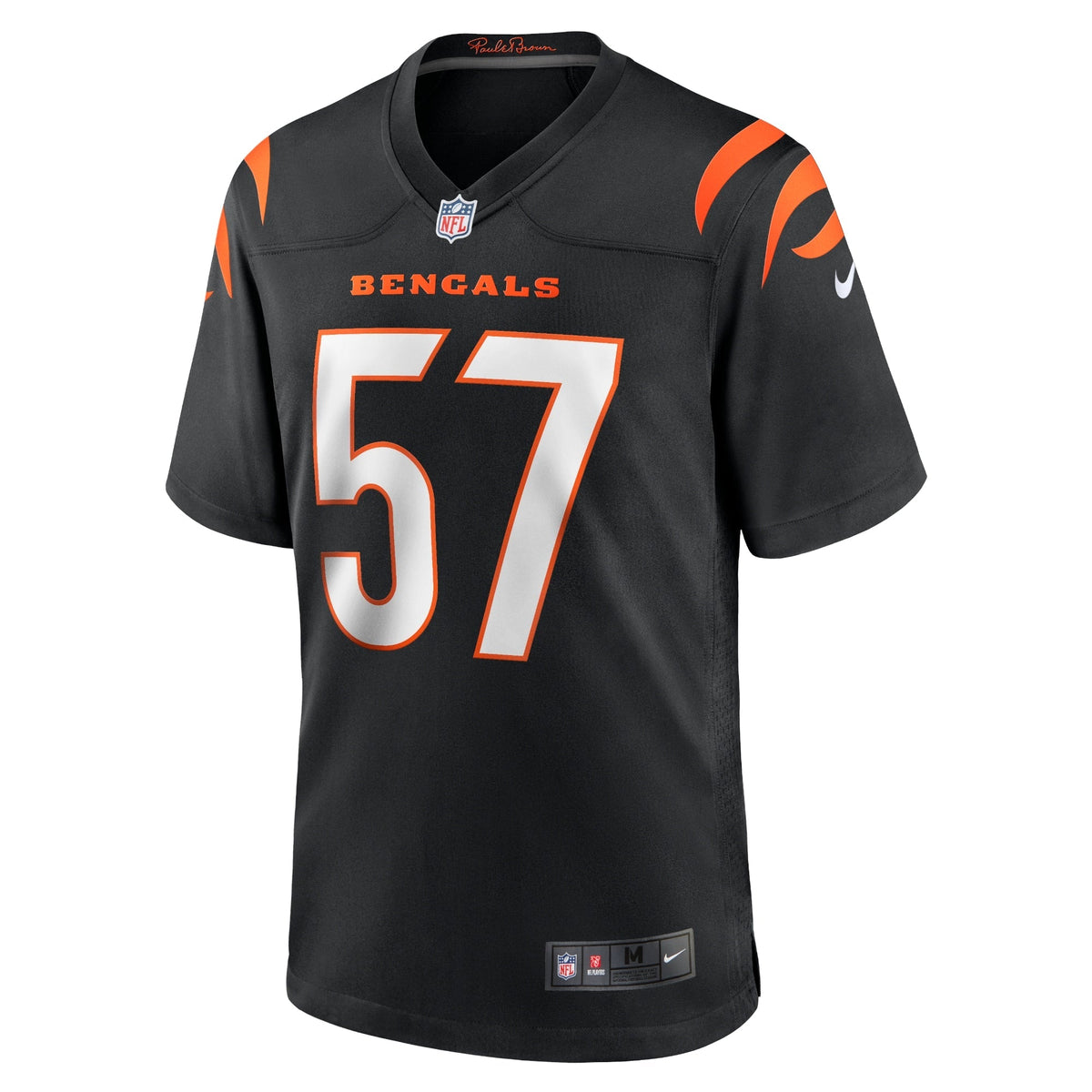 Germaine Pratt Cincinnati Bengals Nike Game Jersey - Black football jersey product view 2