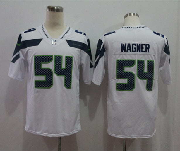 Men's Seattle Seahawks Bobby Wagner #54 White Game Jersey1 football jersey product view 1