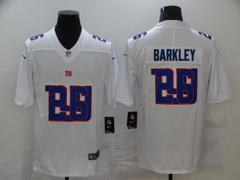 Men's New York Giants #26 Saquon Barkley White Player Game Jersey1 football jersey product view 1