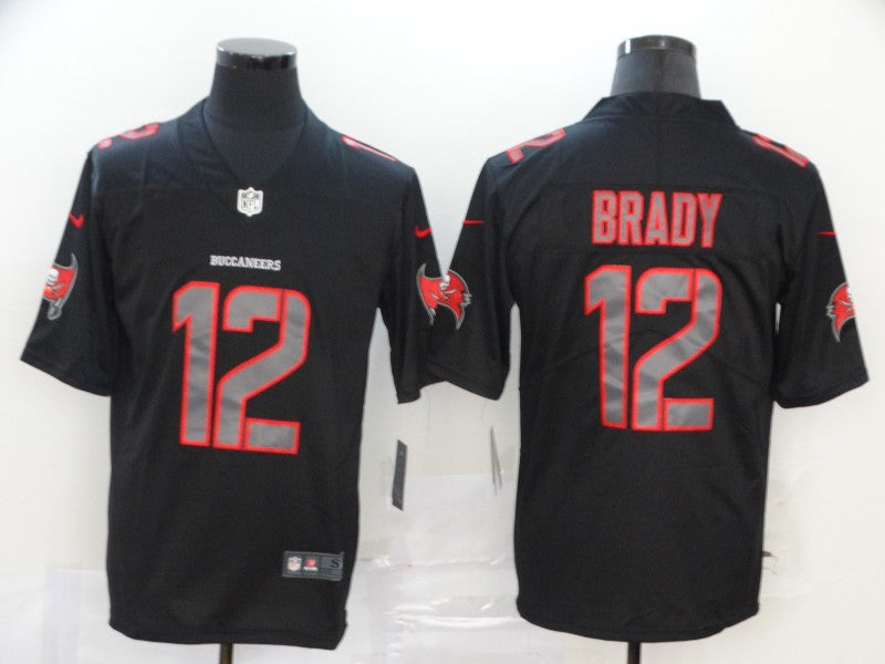 Men's Tampa Bay Buccaneers Tom Brady #12 Black Authentic Player Game Jersey1 football jersey product view 1