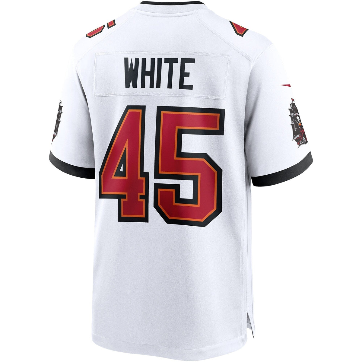 Devin White Tampa Bay Buccaneers Nike Game Jersey - White football jersey product view 3