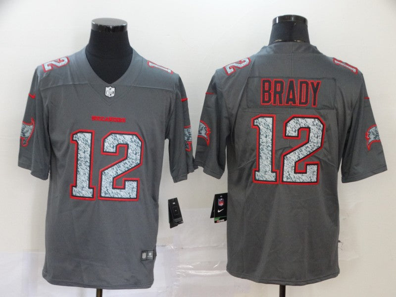 Men's Tampa Bay Buccaneers Tom Brady #12 Gray Alternate Game Jersey1 football jersey product view 1