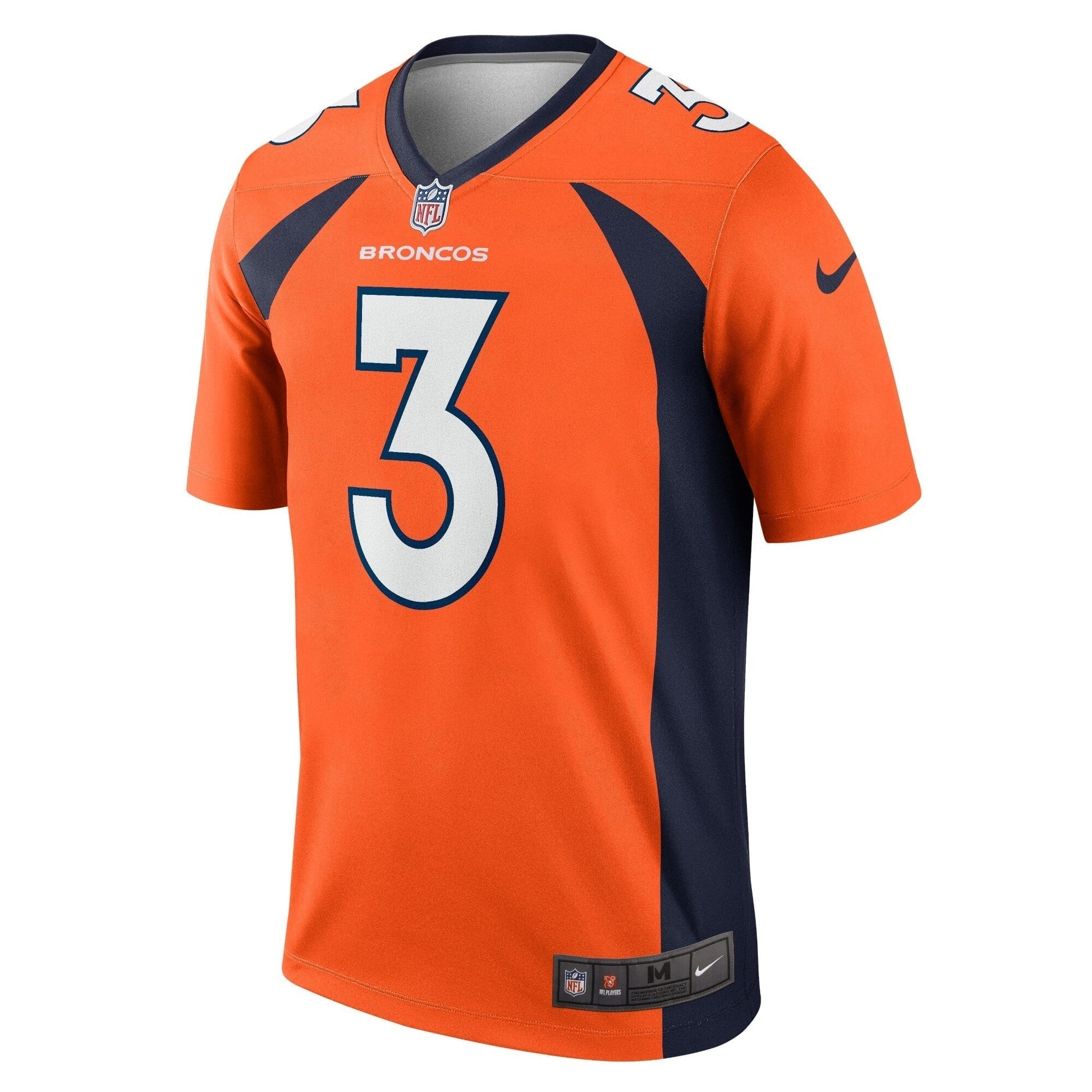 Russell Wilson Denver Broncos Nike Legend Jersey - Orange football jersey product view 2