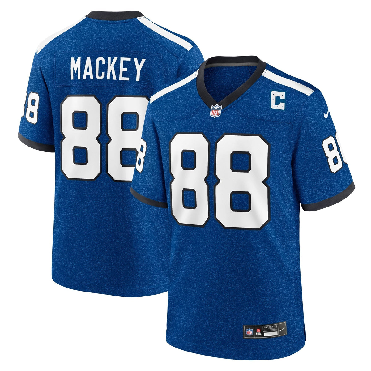 John Mackey Indianapolis Colts Nike Indiana Nights Alternate Game Jersey - Royal football jersey product view 1
