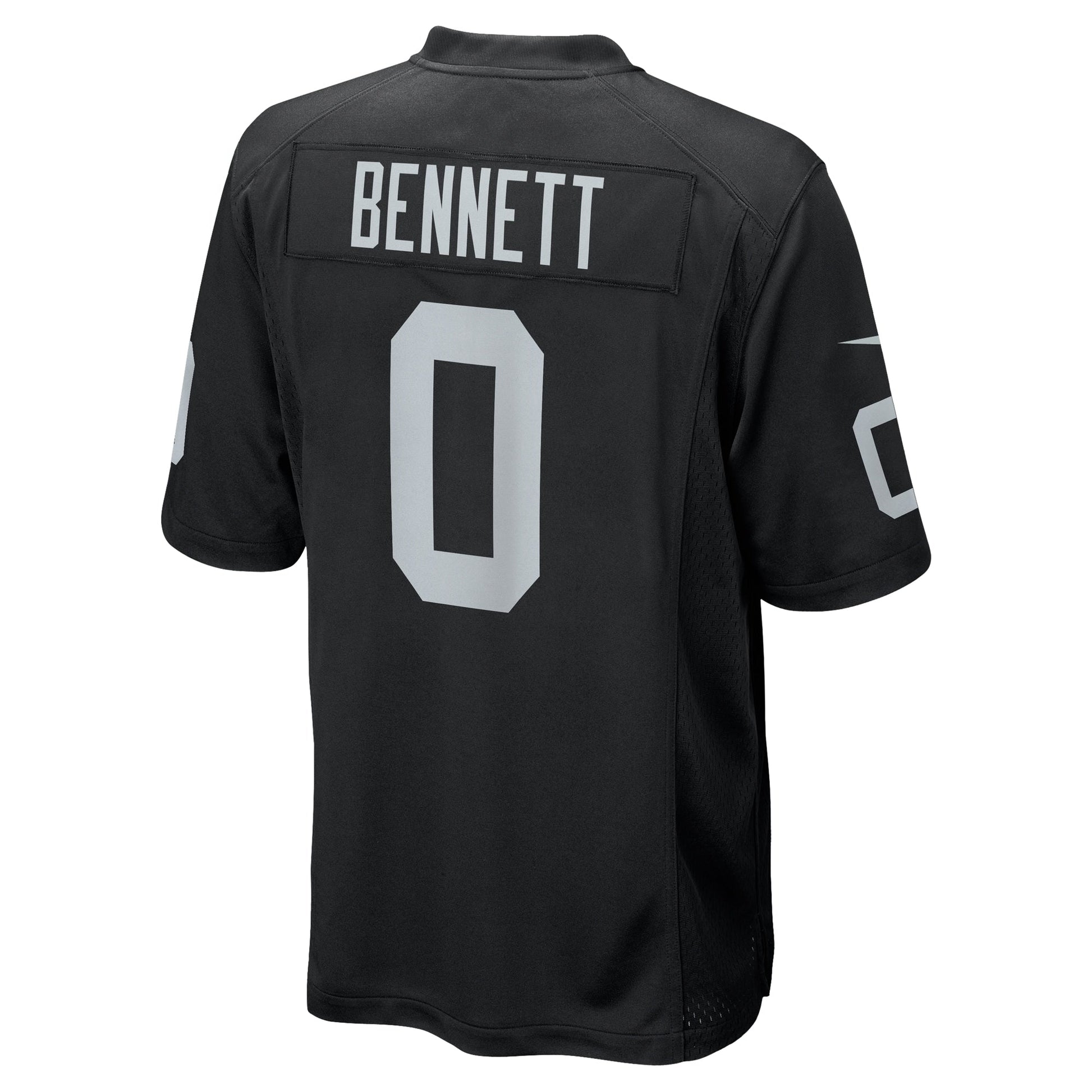 Jakorian Bennett Las Vegas Raiders Nike Team Game Jersey - Black football jersey product view 3