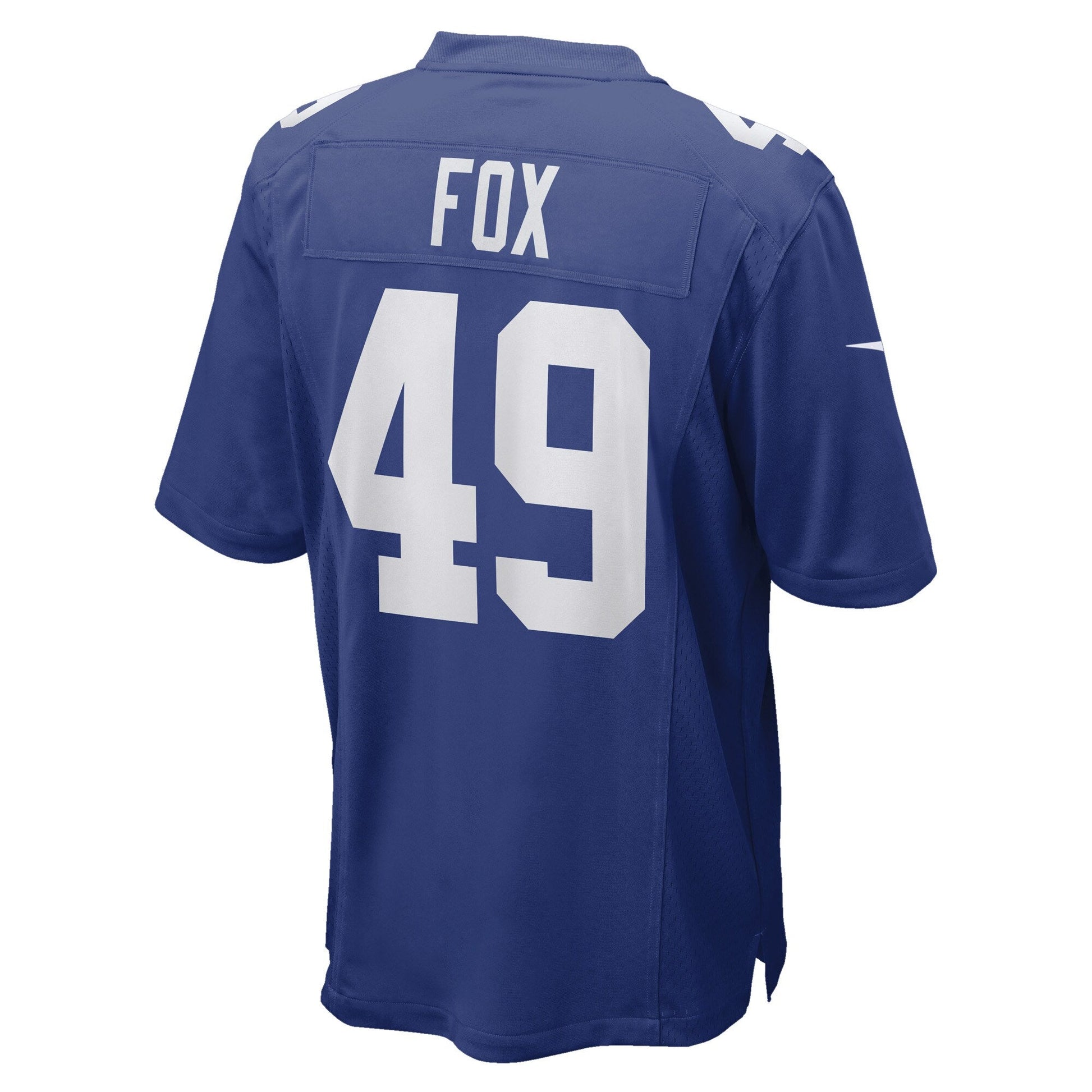 Tomon Fox New York Giants Nike Game Jersey - Royal football jersey product view 3