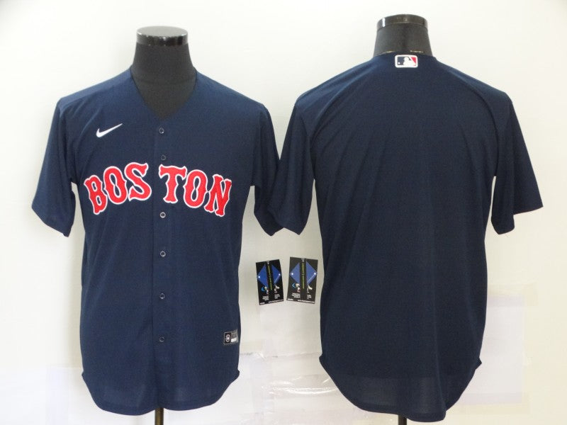 Men's Boston Red Sox Navy Alternate Replica Team Blank Jersey1 baseball jersey product view 1
