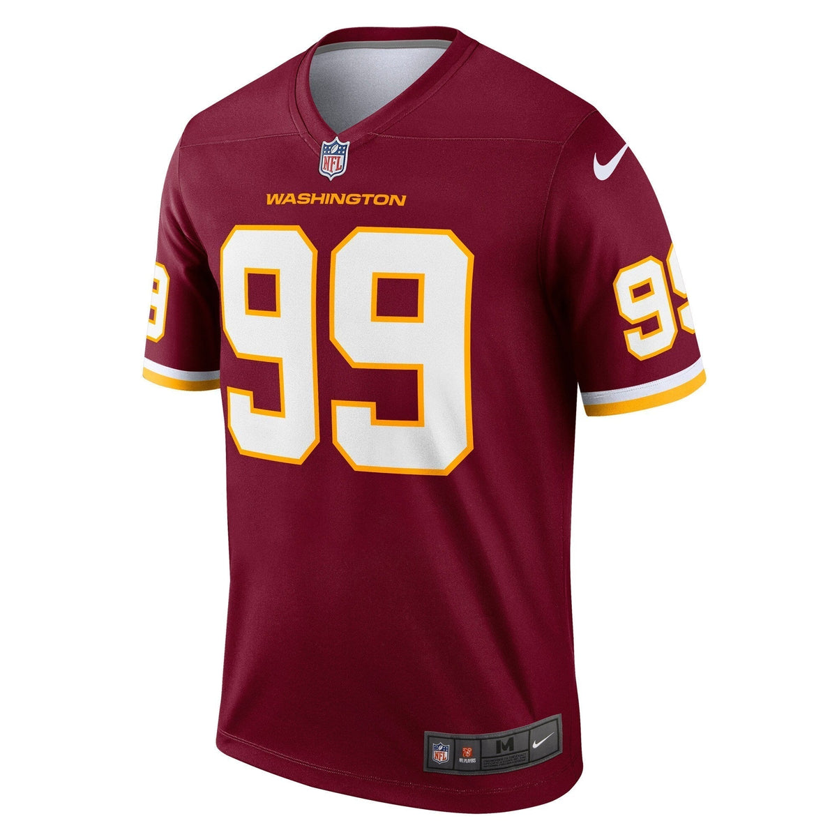 Chase Young Washington Football Team Nike Legend Jersey - Burgundy football jersey product view 2