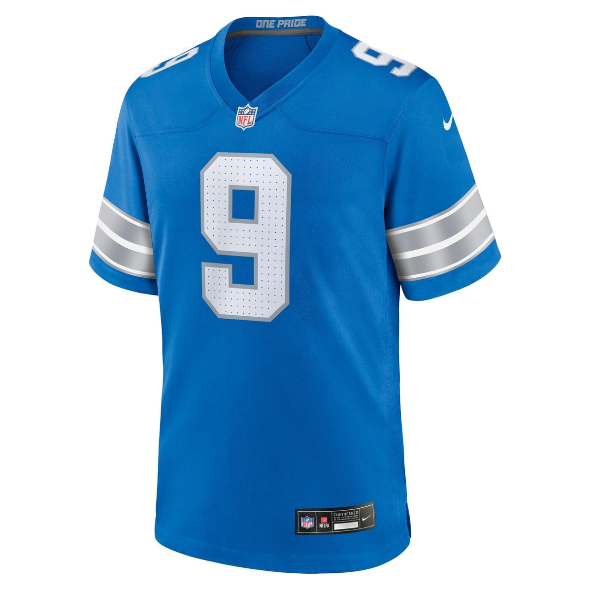 Jameson Williams Detroit Lions Nike Game Jersey - Blue football jersey product view 2