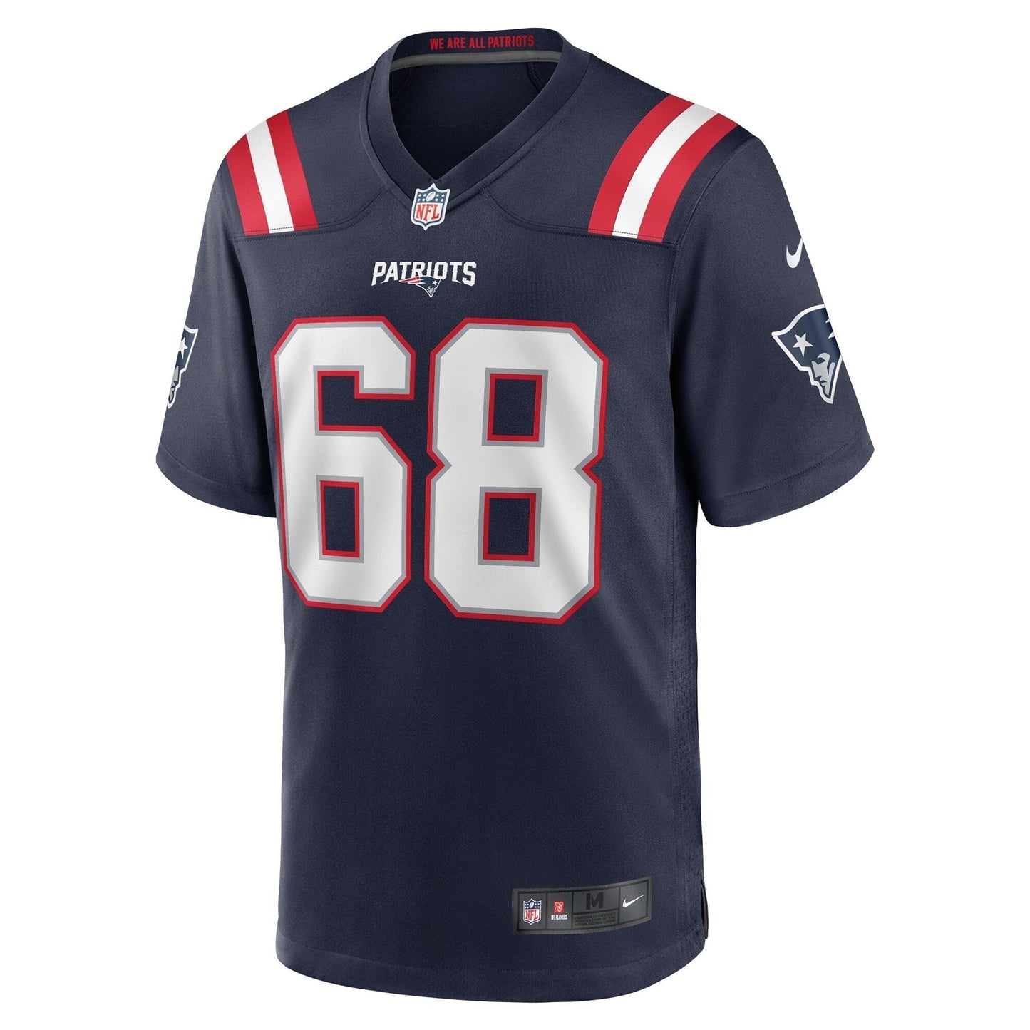 Atonio Mafi New England Patriots Nike Team Game Jersey - Navy football jersey product view 2