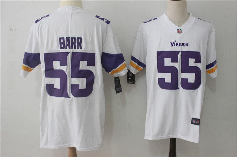 Men's Minnesota Vikings Anthony Barr #55 White Game Jersey1 football jersey product view 1