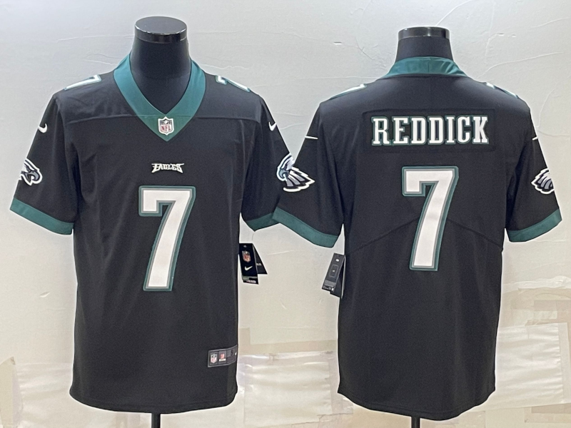 Men's Philadelphia Eagles Haason Reddick #7 Black Game Jersey1 football jersey product view 1