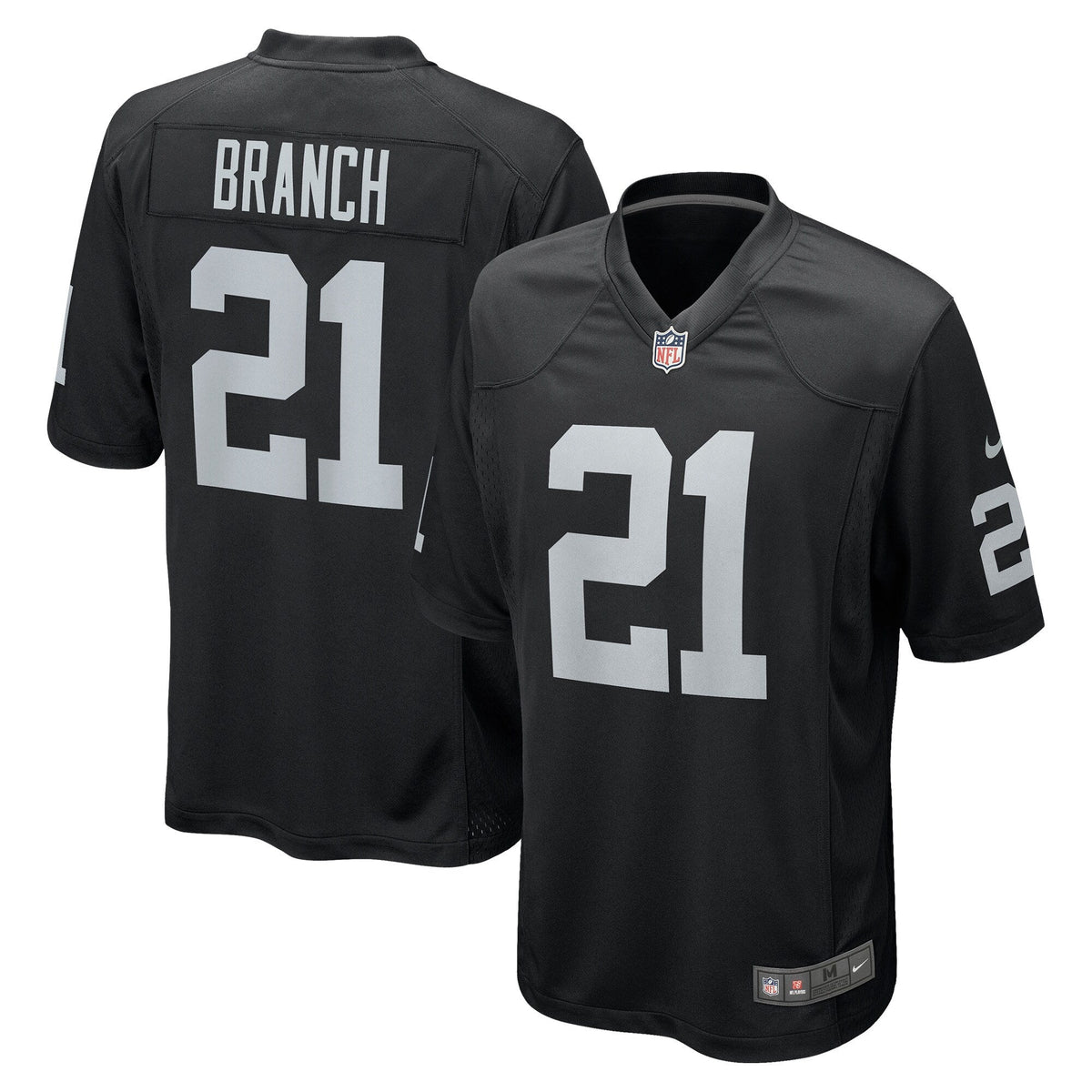 Cliff Branch Las Vegas Raiders Nike Retired Game Jersey - Black football jersey product view 1