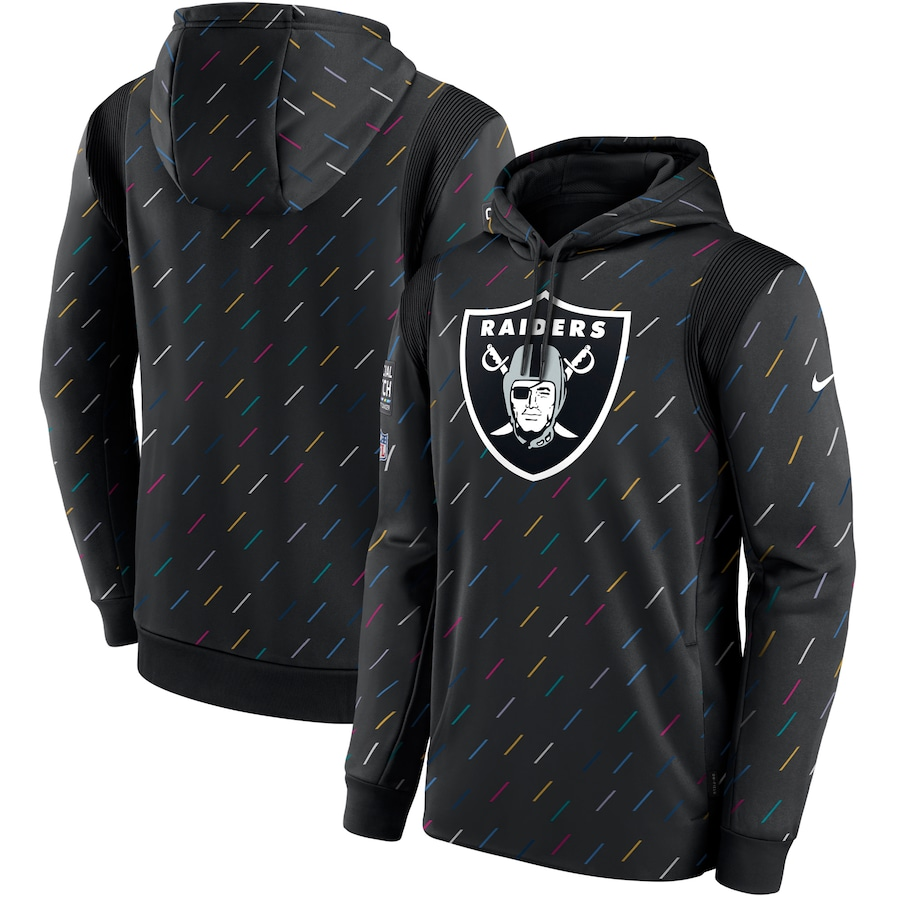 Men's Las Vegas Raiders NFL 2021 Salute to Service Hoodie1 Black football jersey product view 1