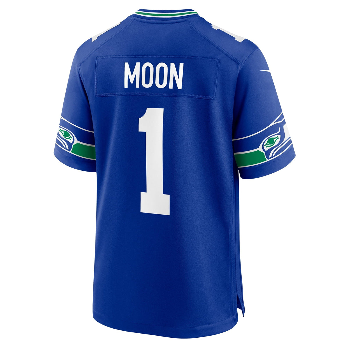 Men's Nike Warren Moon Royal Seattle Seahawks Retired Player Alternate Game Jersey football jersey product view 3