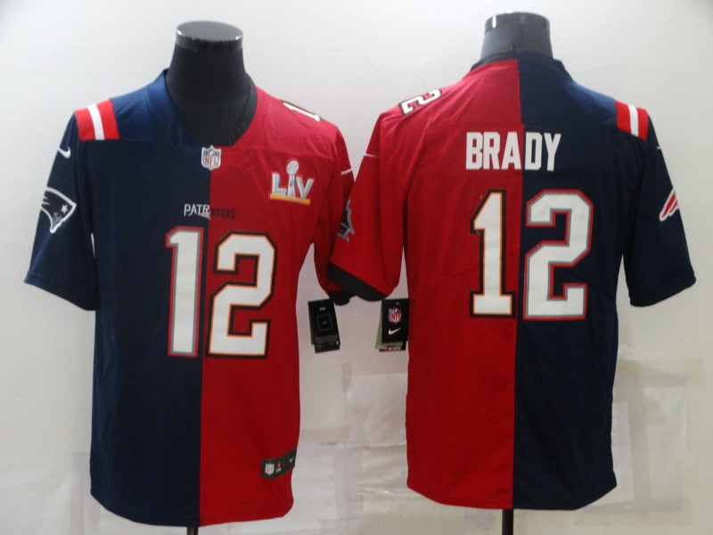 Men's Tampa Bay Buccaneers Tom Brady #12 Blue/Red Game Jersey1 football jersey product view 1
