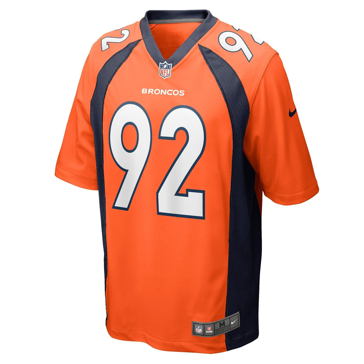 Jonathan Harris Denver Broncos Nike Game Jersey - Orange football jersey product view 2