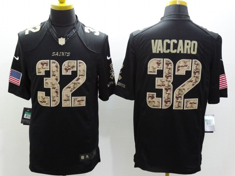 Men's New Orleans Saints Kenny Vaccaro #32 Black Game Player Jersey1 football jersey product view 1