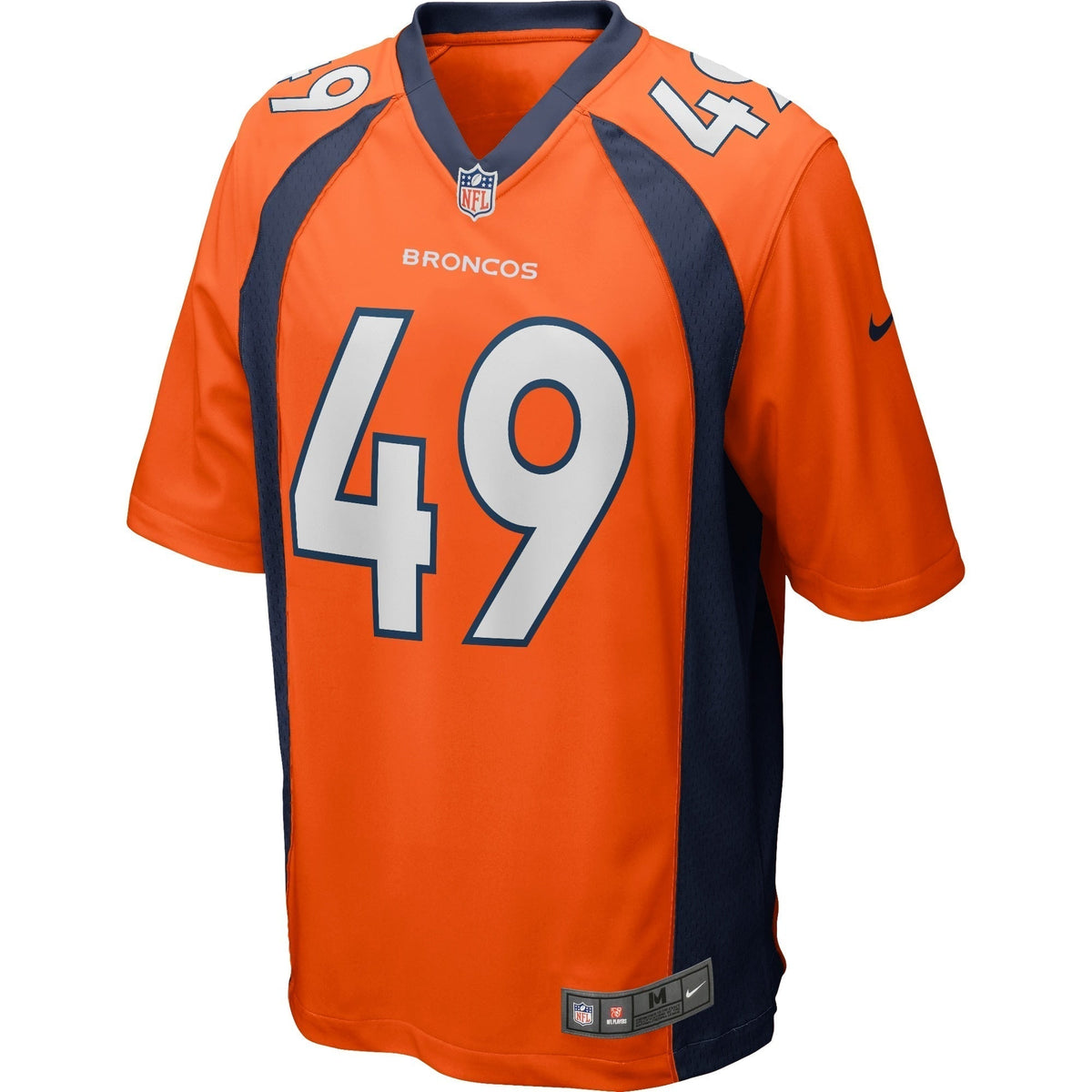 Dennis Smith Denver Broncos Nike Game Retired Jersey - Orange football jersey product view 2