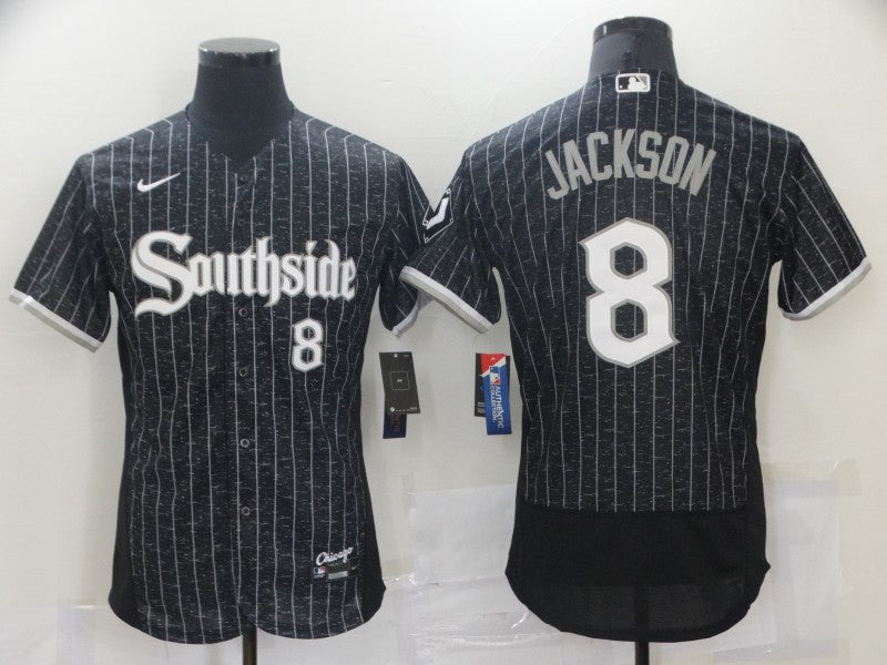 Men's Chicago White Sox Bo Jackson #8 Black Stitched Jersey1 baseball jersey product view 1