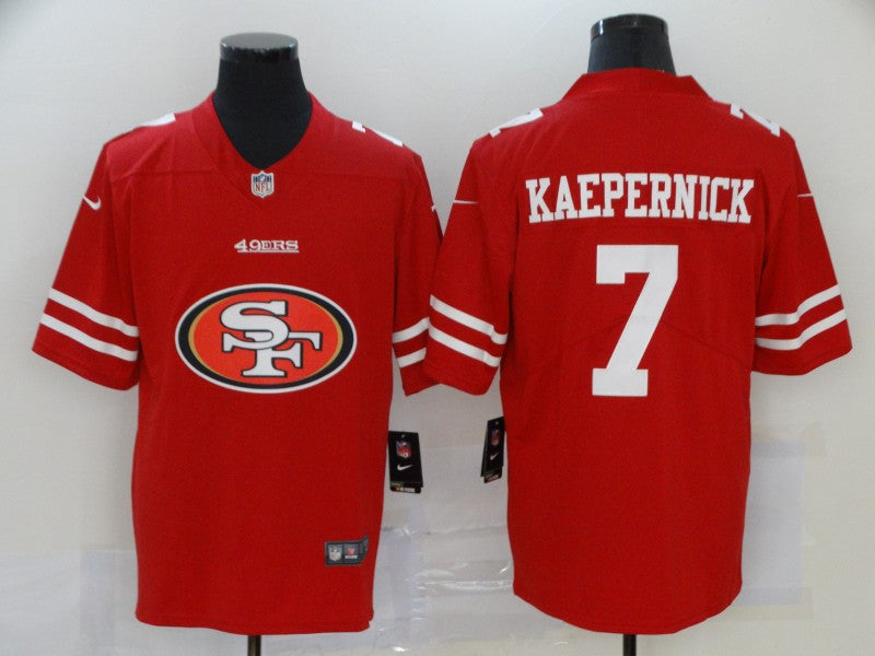 Men's San Francisco 49ers Colin Kaepernick #7 Red Game Player Jersey1 football jersey product view 1
