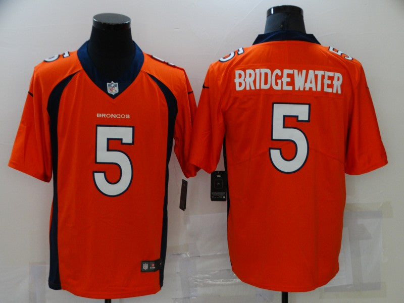Men's Denver Broncos Teddy Bridgewater #5 Orange Game Jersey1 football jersey product view 1