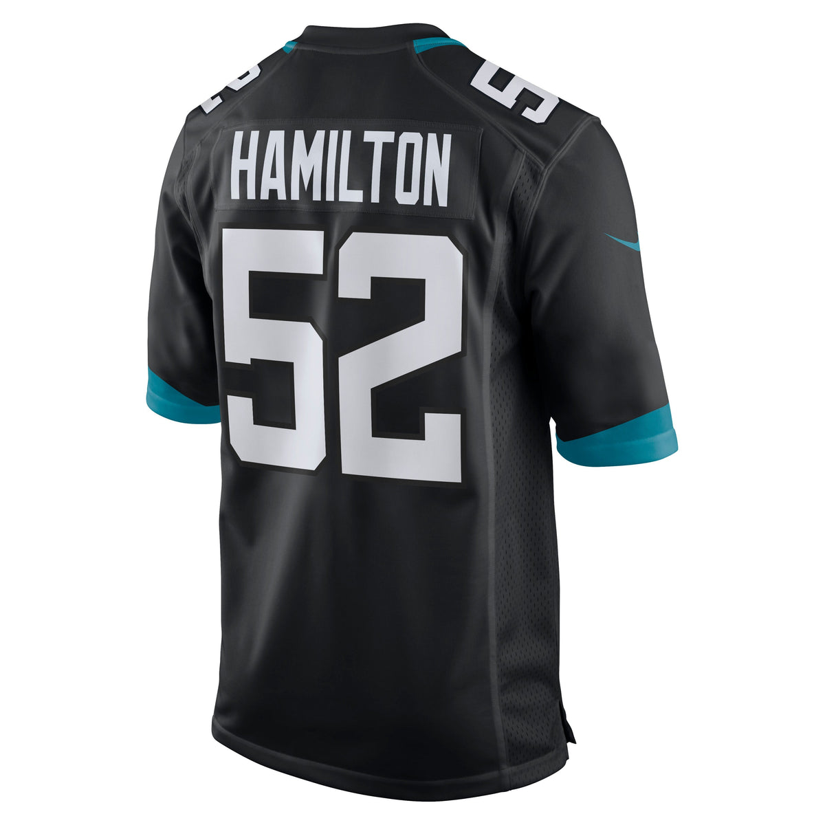 DaVon Hamilton Jacksonville Jaguars Nike Game Jersey - Black football jersey product view 3