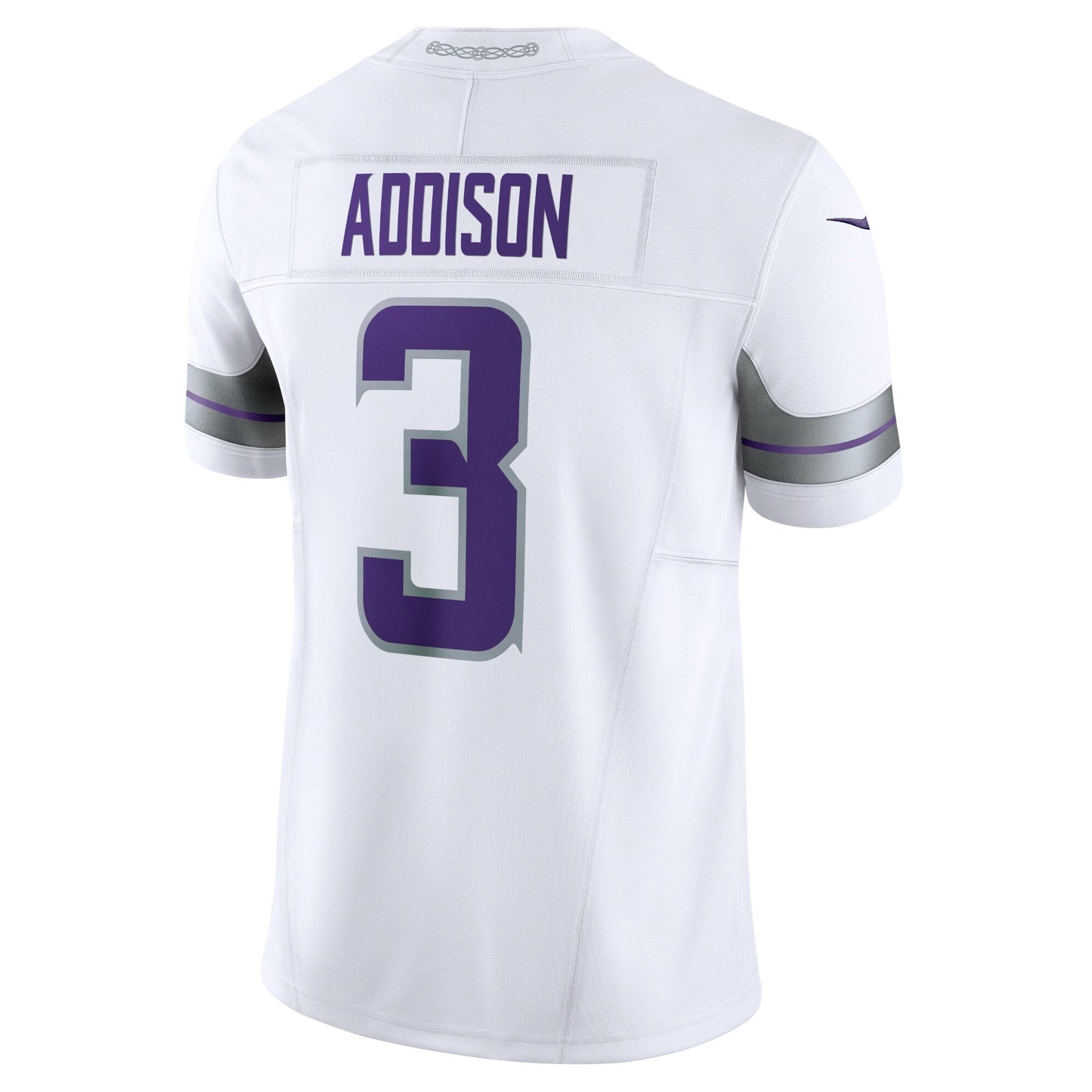 Jordan Addison Minnesota Vikings Nike Alternate Vapor F.U.S.E. Limited Jersey - White football jersey product view 3