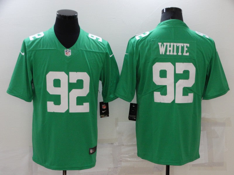 Men's Philadelphia Eagles Reggie White #92 Green Game Jersey1 football jersey product view 1