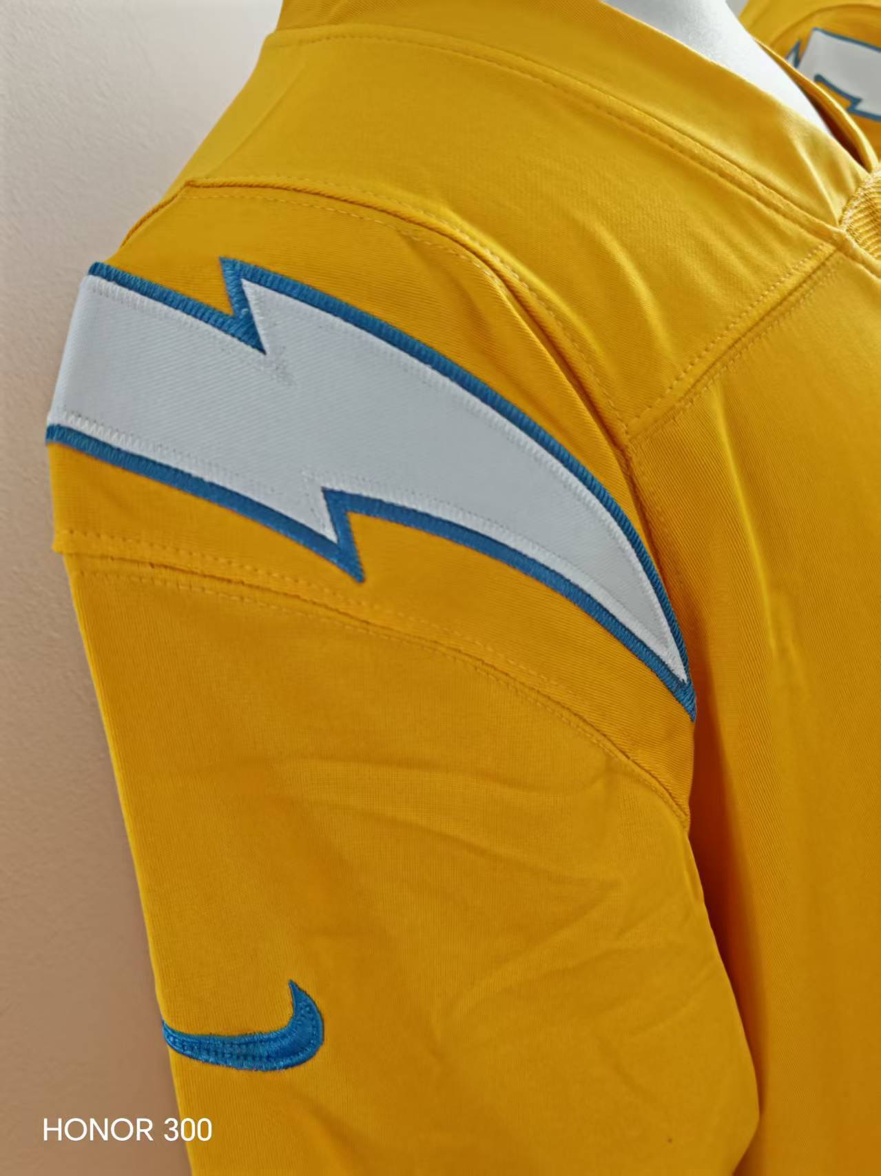 Men's San Diego Chargers Derwin James Jr. Jersey-Retro Yellow football jersey product view 3