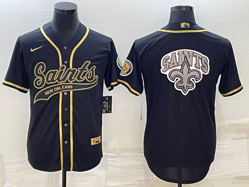 Men's New Orleans Saints Black Player Jersey1 football jersey product view 1