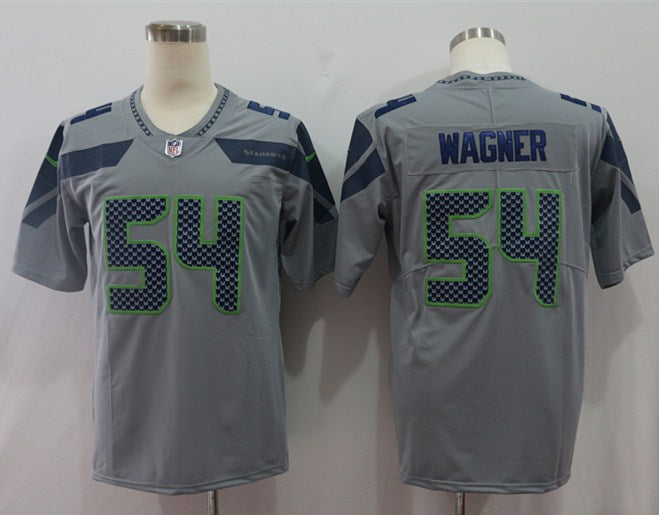 Men's Seattle Seahawks Bobby Wagner #54 Gray Game Jersey football jersey product view 1