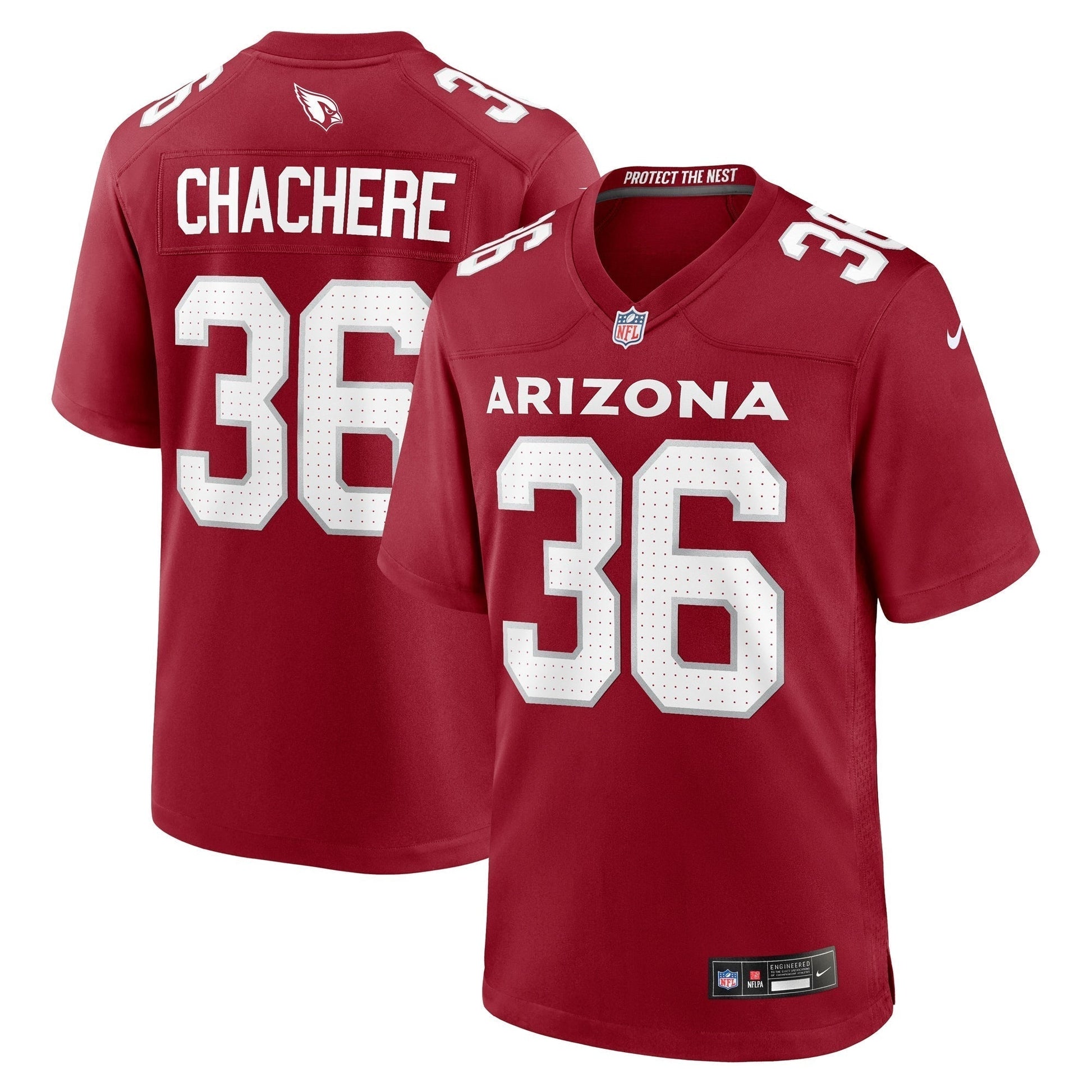 Andre Chachere Arizona Cardinals Nike Team Game Jersey - Cardinal football jersey product view 1