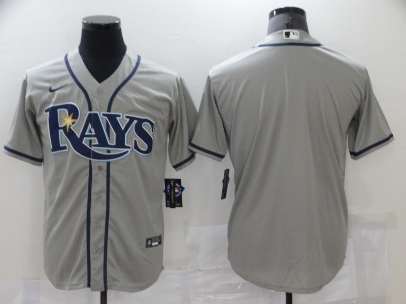 Men's Tampa Bay Rays Gray Replica Blank Jersey baseball jersey product view 1