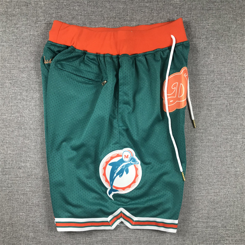 Men's Miami Dolphins Aqua Pocket Shorts1 football jersey product view 3