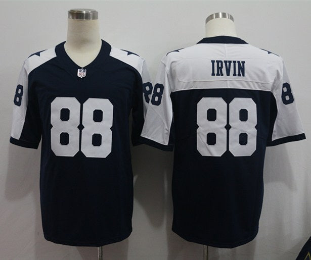 Men's Dallas Cowboys Michael Irvin #88 Navy Alternate Custom1 Game Jersey1 football jersey product view 1