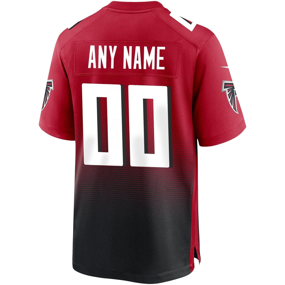 Atlanta Falcons Nike Alternate Custom Game Jersey - Red football jersey product view 3