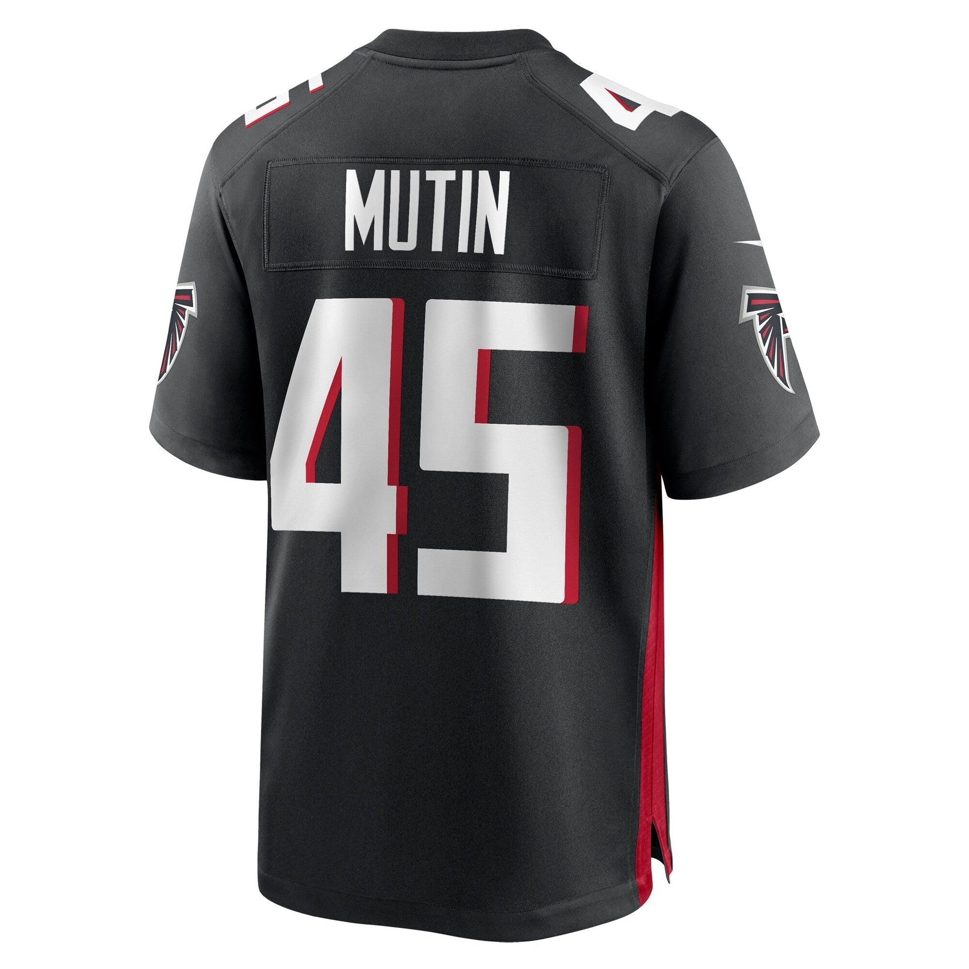 Donavan Mutin Atlanta Falcons Nike Game Jersey - Black football jersey product view 3