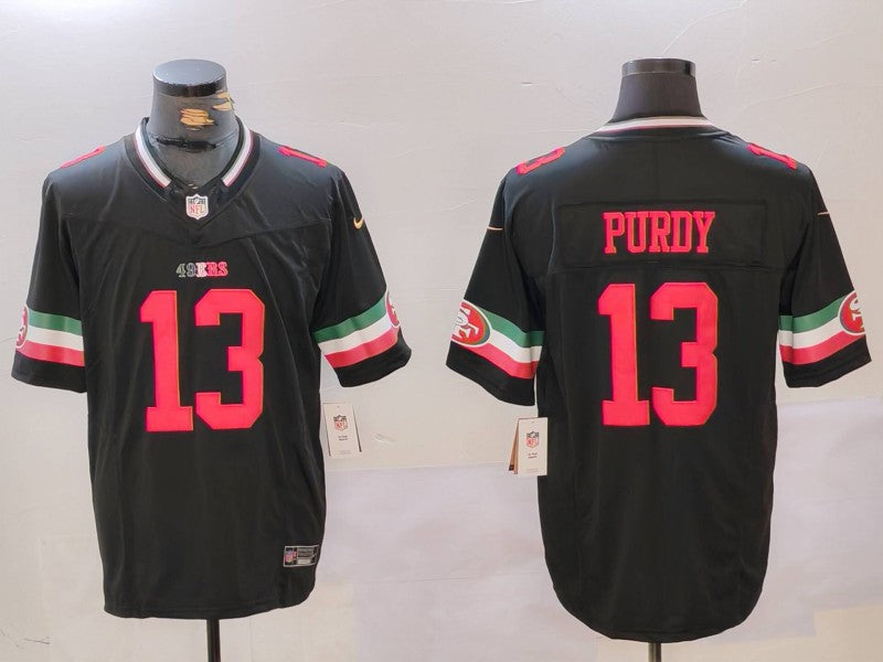 Men's San Francisco 49ers Brock Purdy #13 Black Vapor F.U.S.E. Limited Jersey1 football jersey product view 1