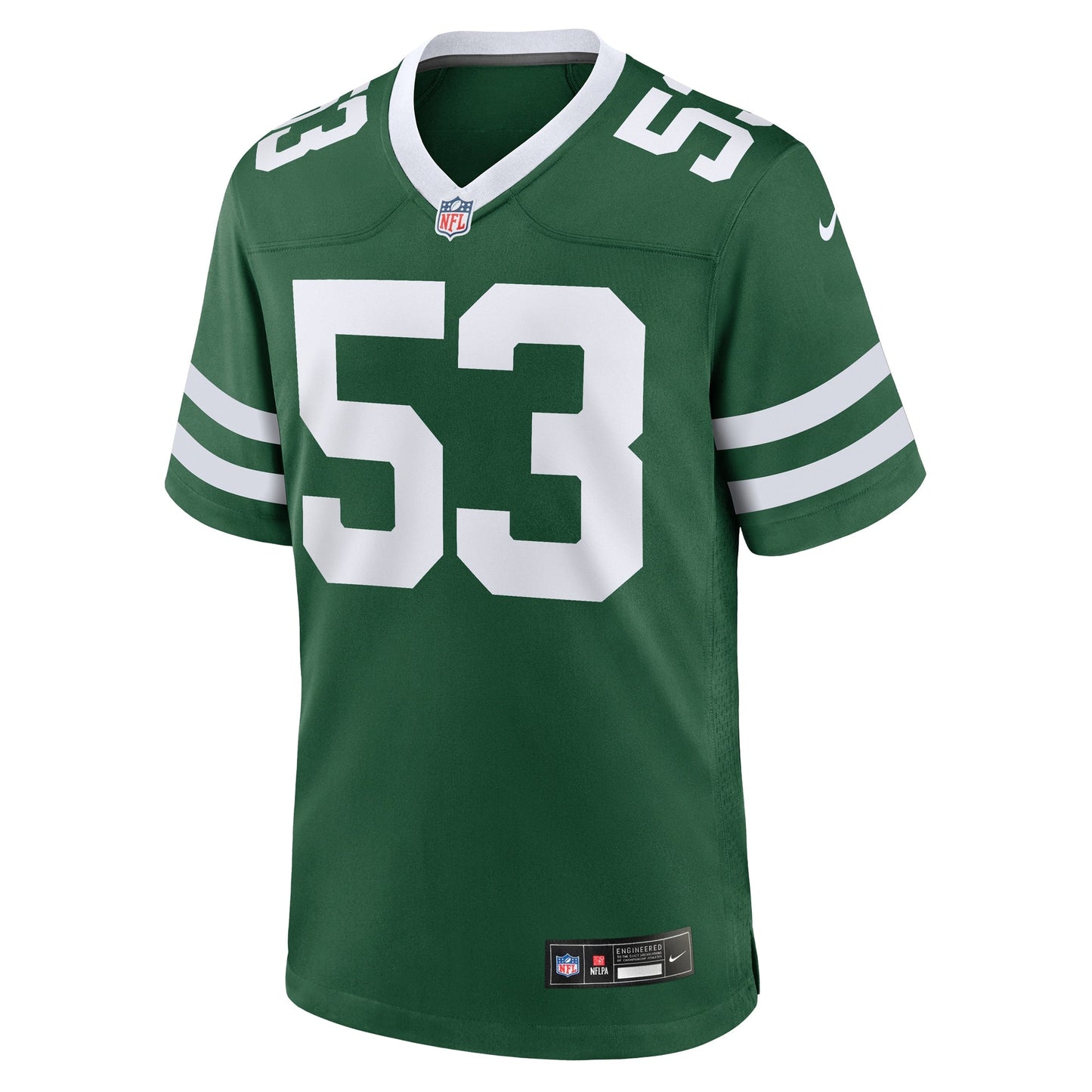 Zaire Barnes New York Jets Nike Team Game Jersey - Legacy Green football jersey product view 2