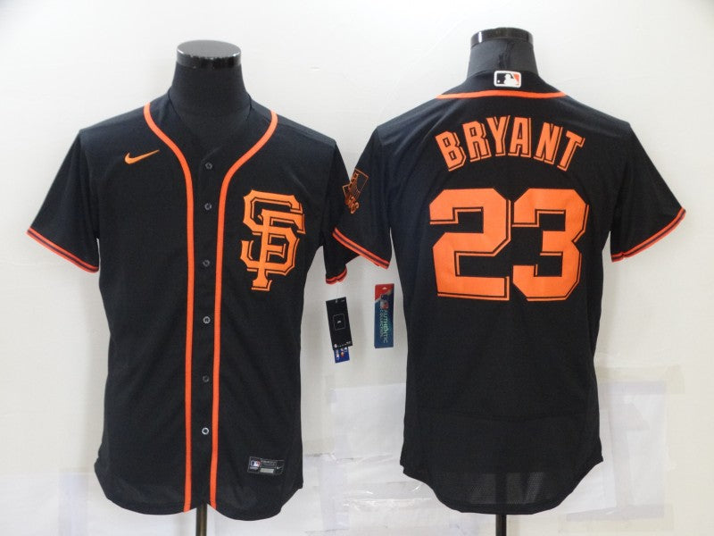 Men's San Francisco Giants Kris Bryant #23 Black Replica Baseball Jersey1 baseball jersey product view 1