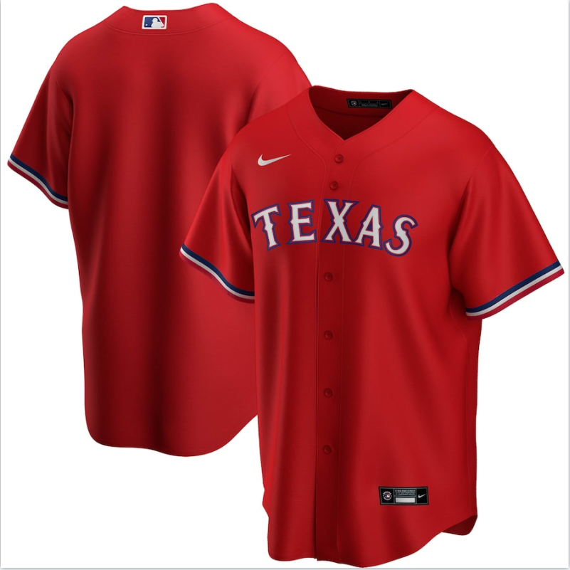 Texas Rangers Jerseys baseball jersey product view 1