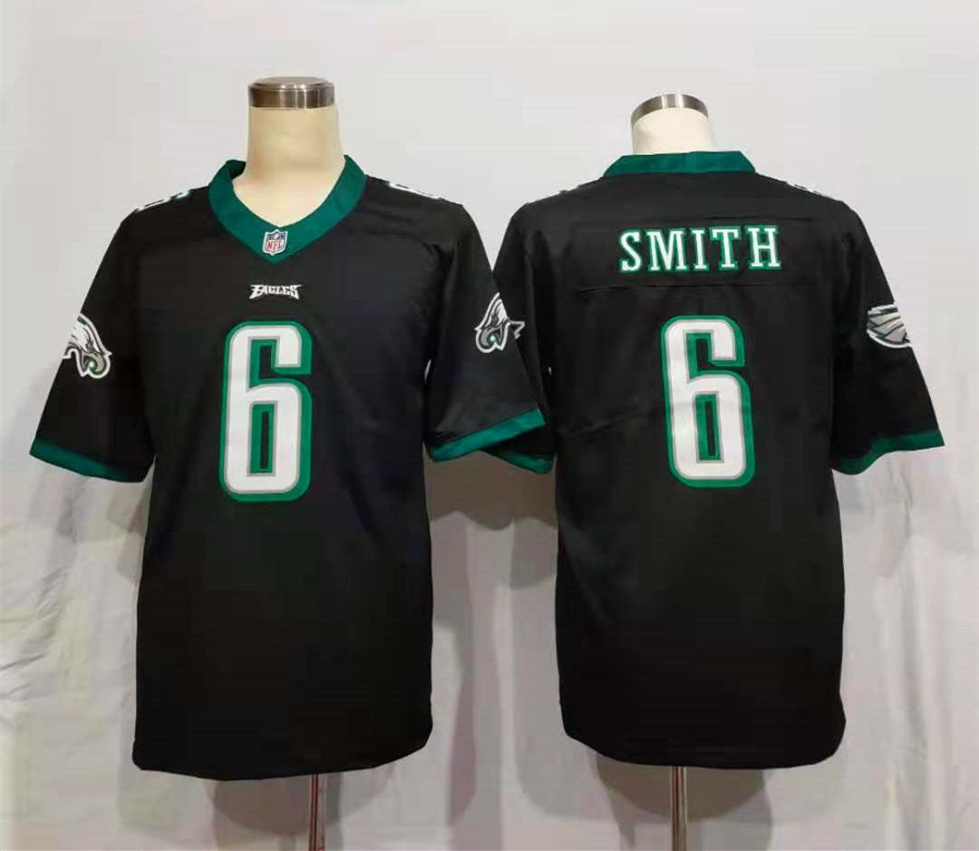 Men's Philadelphia Eagles DeVonta Smith #6 Black Game Jersey1 football jersey product view 1