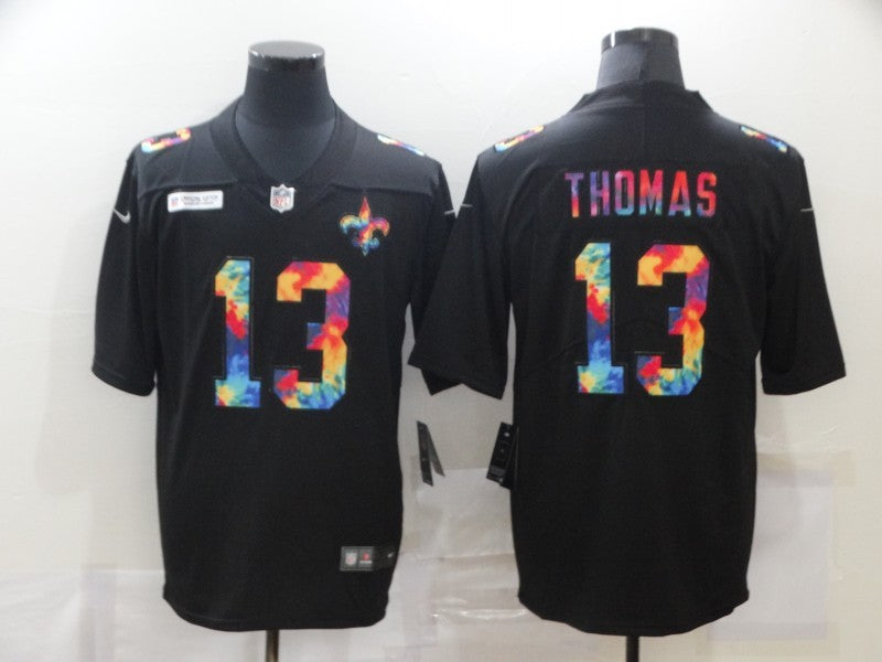 Men's New Orleans Saints Michael Thomas #13 Black Game Player Jersey1 football jersey product view 1