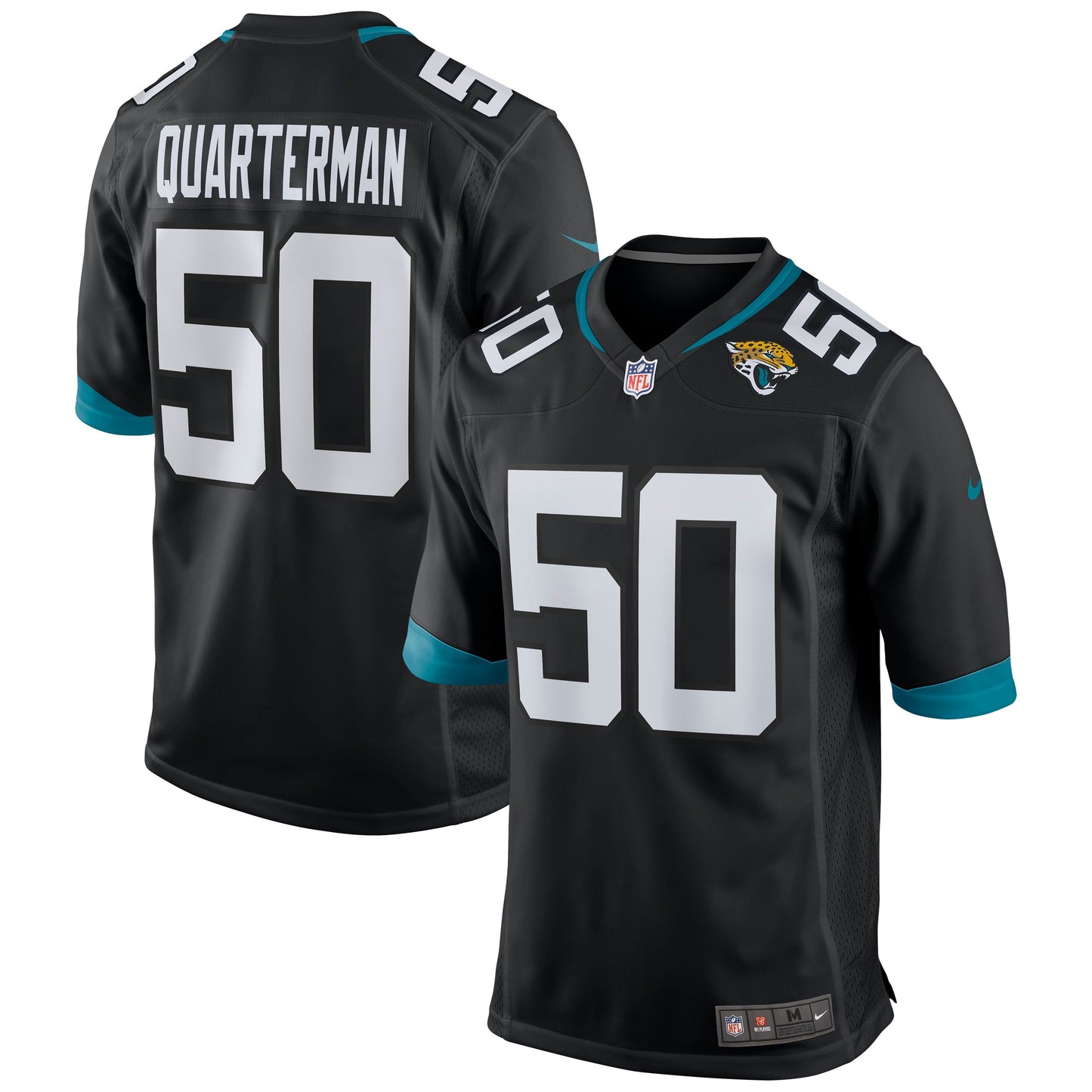 Shaquille Quarterman Jacksonville Jaguars Nike Game Jersey - Black football jersey product view 1