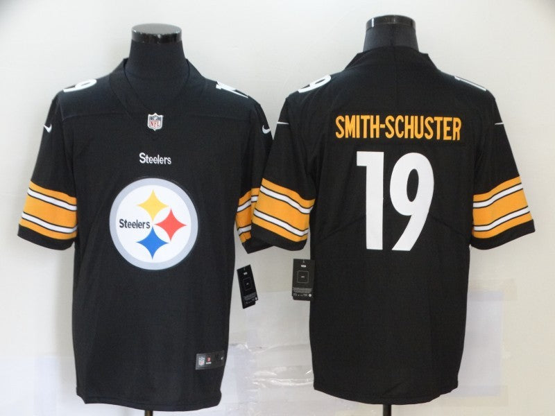 Men's Pittsburgh Steelers #19 JuJu Smith-Schuster Black Alternate Game Jersey1 football jersey product view 1