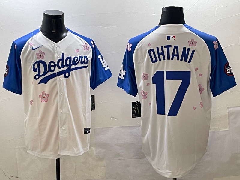 Men's Los Angeles Dodgers Shohei Ohtani White Team Game Jersey1 baseball jersey product view 1
